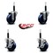 Service Caster 3.5'' Solid Poly Wheel Swivel 3/4'' Expanding Stem Caster Set 2 Brakes, 4PK SCC-EX20S3514-SPUS-2-TLB-2-34 - alternate 4